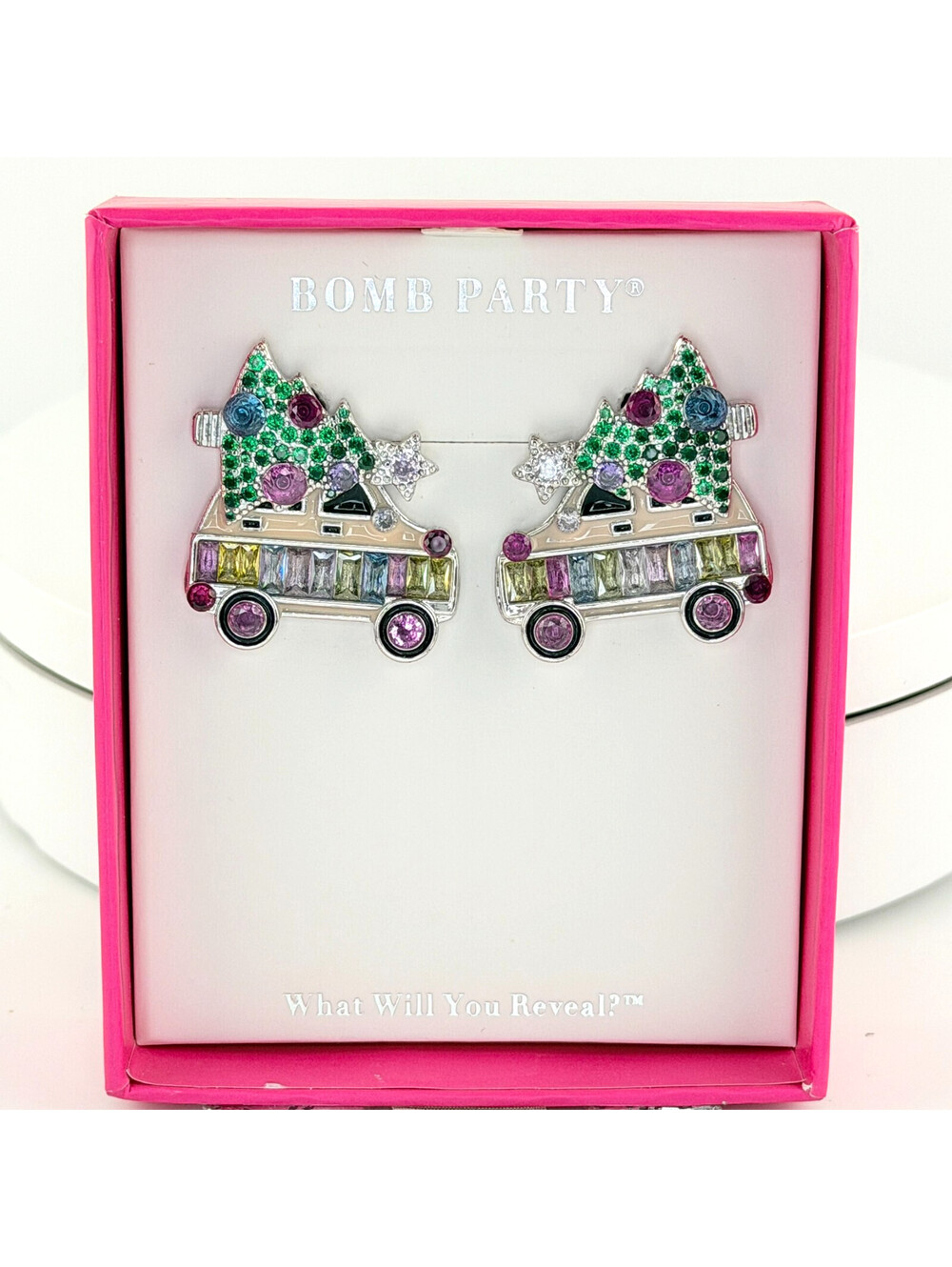 Bomb Party Holiday Statements Earrings RBP5835 "Christmas Vacation" RETRO
